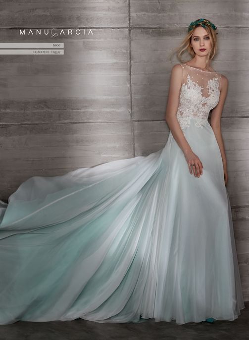 Vestido sales novia verde